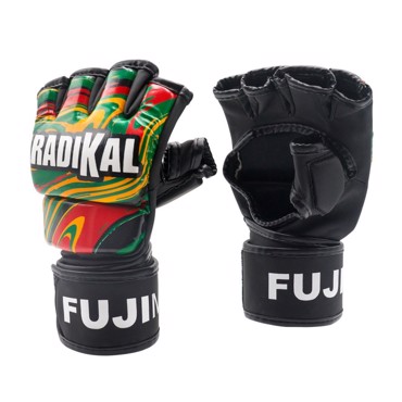 FUJIMAE RADIKAL MMA GLOVES-GREEN RED